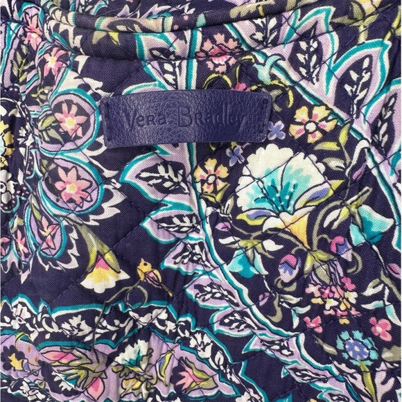 Vera Bradley Purple French Paisley Print Mid-Size Bag - Picture 2 of 16